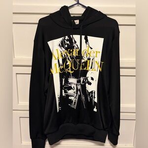 Alexander McQueen Graphic Printed Drawstring Hoodie